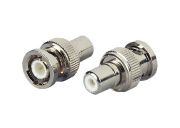 CONECTOR BNC MACHO RCA FEMEA CFTV CAMERA