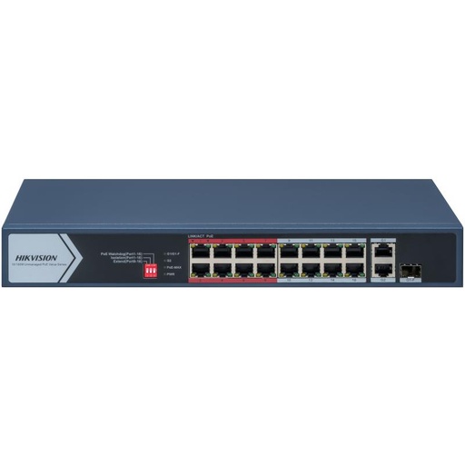Hikvision Switch POE Não Gerênciavel DS-3E0318P-E-M-C-
