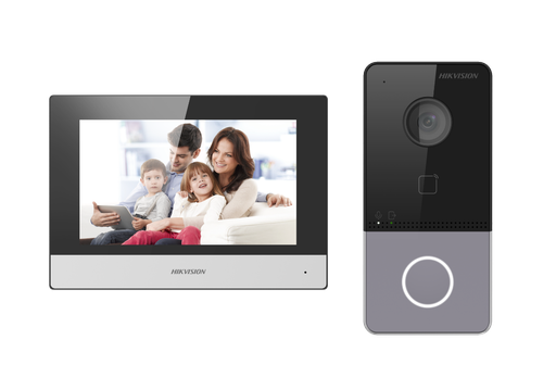 Hikvision Kit de Vídeo Porteiro DS-KIS603-P-C-